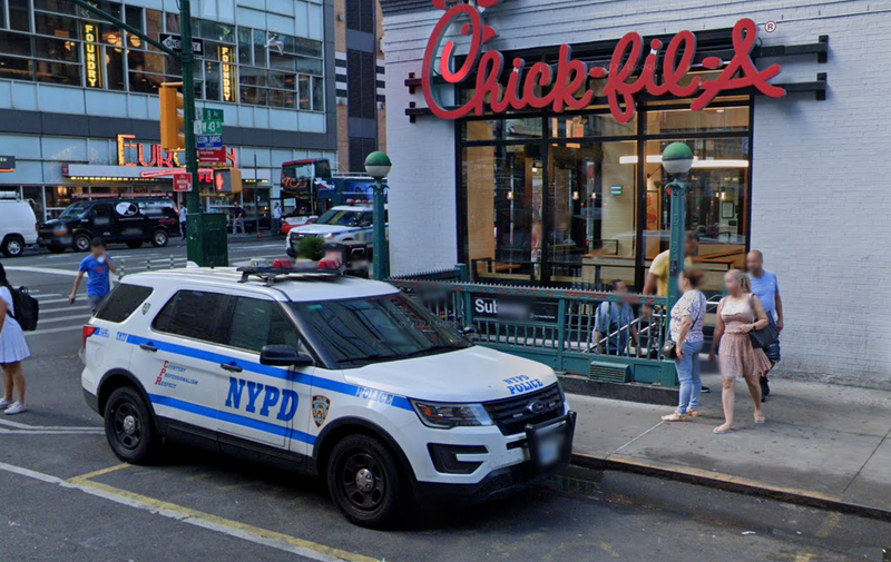 Times Square subway station where MTA workers were attacked 
