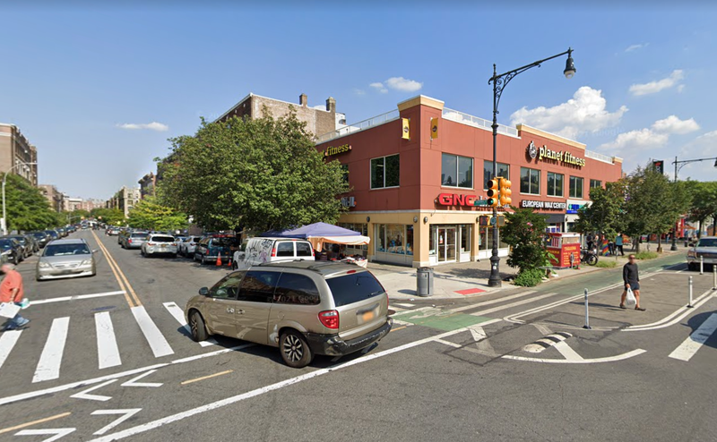 Dyckman Street and Vermilyea Avenue where woman was fatally shot Monday morning.