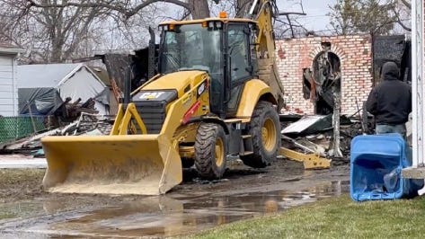 Dearborn Heights home "a total loss" after blazing fire, rest of structure demolished to deter local kids, gawkers