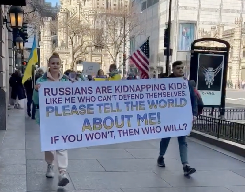 Anti-Russia protesters