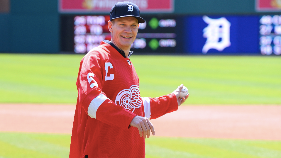 Miggy joins Lidstrom, Megatron, Ben Wallace for first pitches on Opening Day
