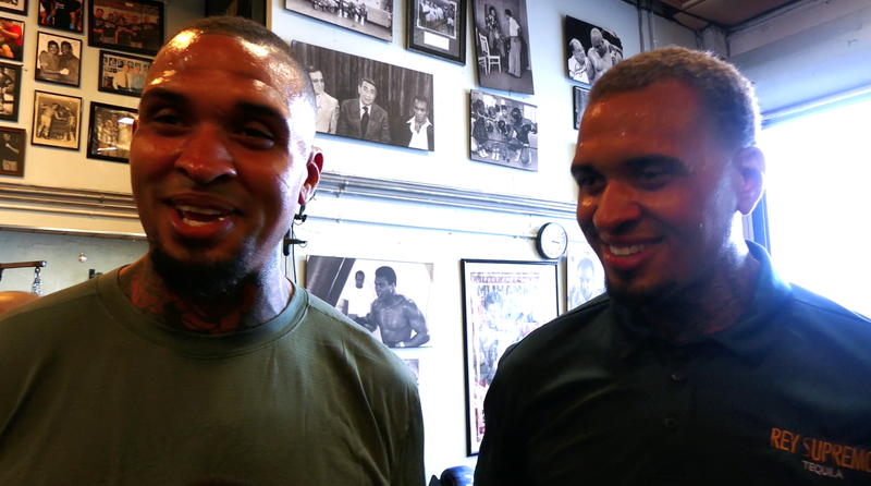 Mike Pouncey and Maurkice Pouncey at 5th Street Gym