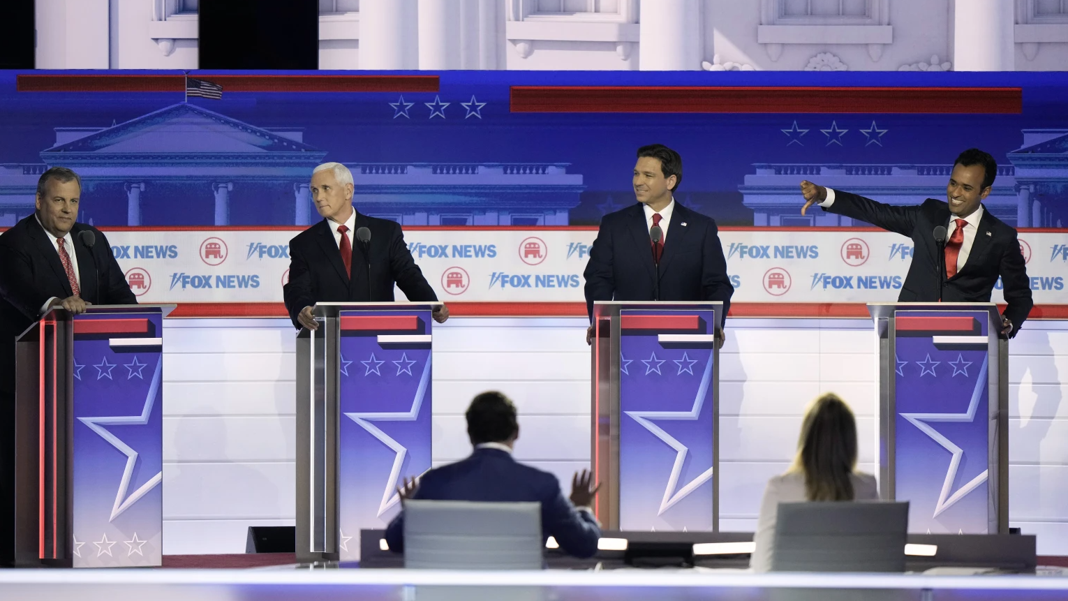 Vivek Ramaswamy takes center stage, plus other key moments from first Republican debate
