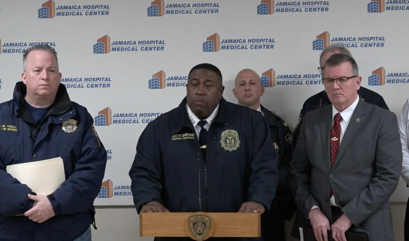 Chief of Departments Jeffrey Maddrey addressed the family stabbing, police attack and fatal shooting at a press conference Sunday morning.