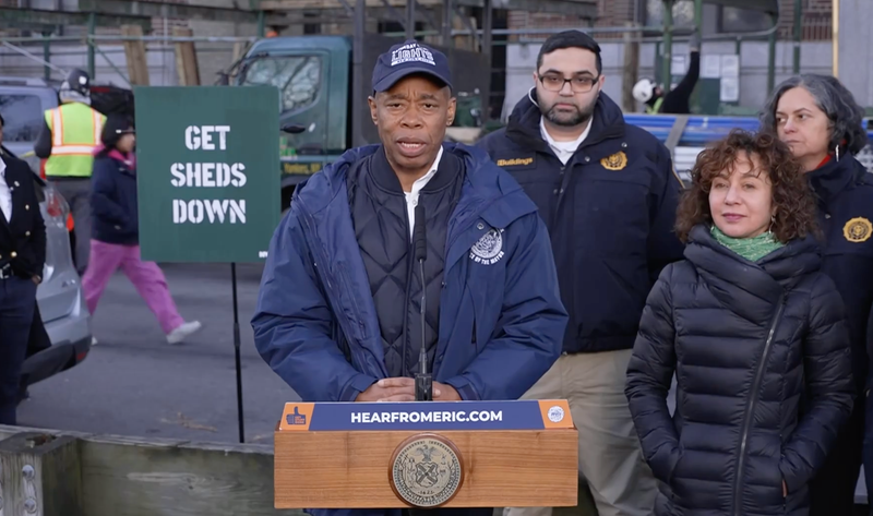 The longest-standing shed in NYC was taken down on Friday.