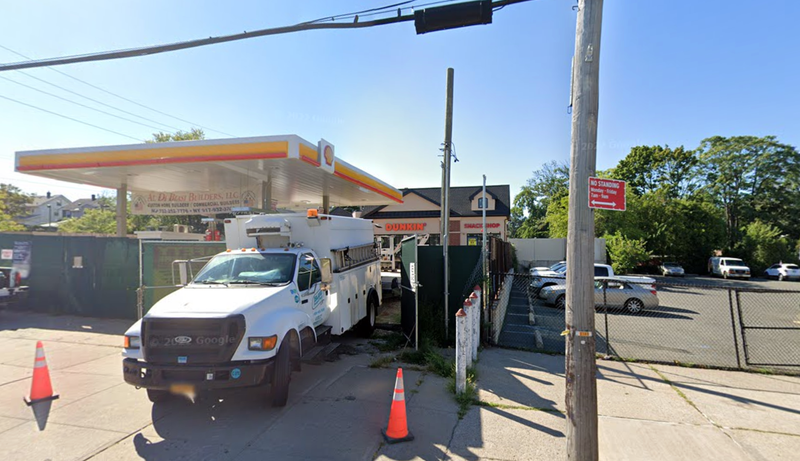 The gas station where an ATM and $1,500 was stolen early Friday morning.