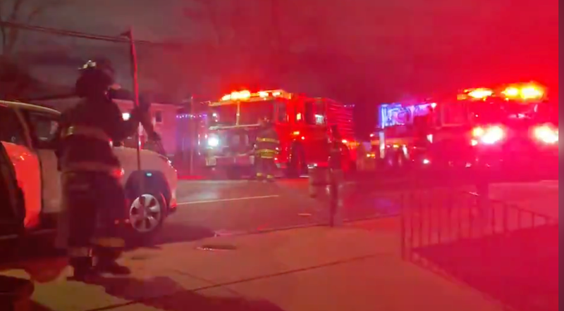 Fire officials responded to the crash site on Saturday.
