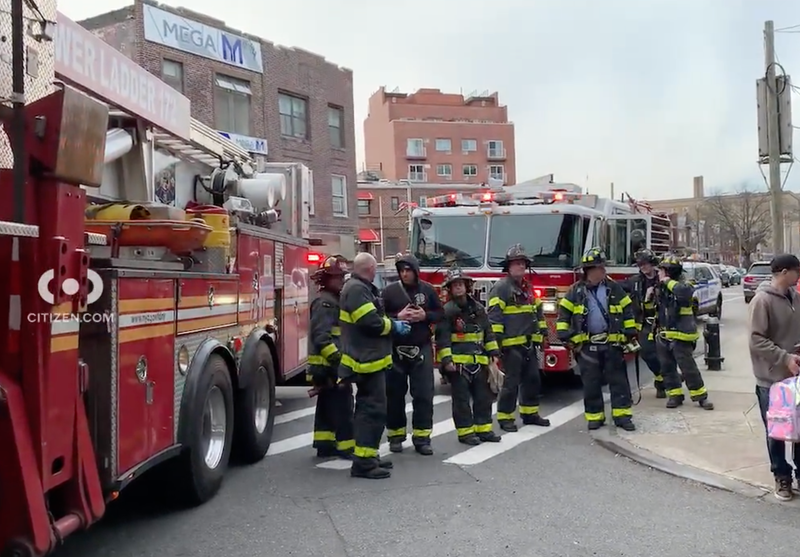 Footage posted to Citizen App from the Avenue N subway station in Brooklyn, where officials responded to a teenager's death.