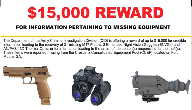 Missing equipment