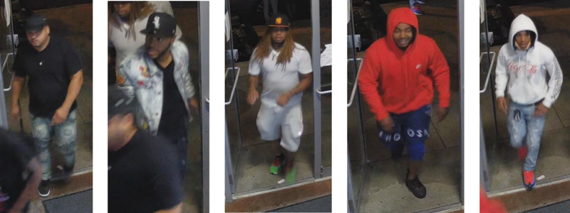 Police say these people looting an Urban Pantry, 730 S. Clark, on Aug. 10, 2020.