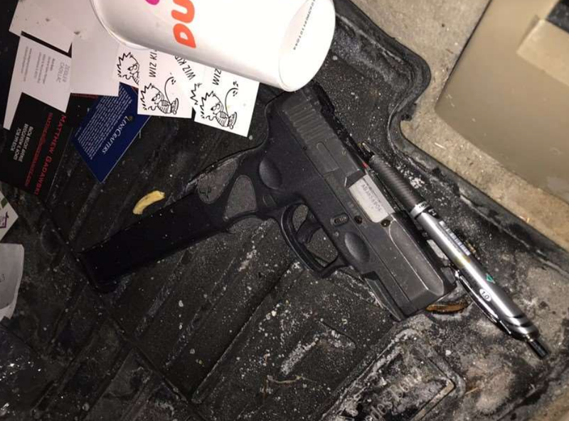 A gun recovered in the stolen car allegedly belonged to David Johnson