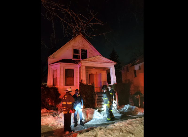 Three people were hurt and three people were displaced Thursday morning in a house fire in Englewood on the South Side.