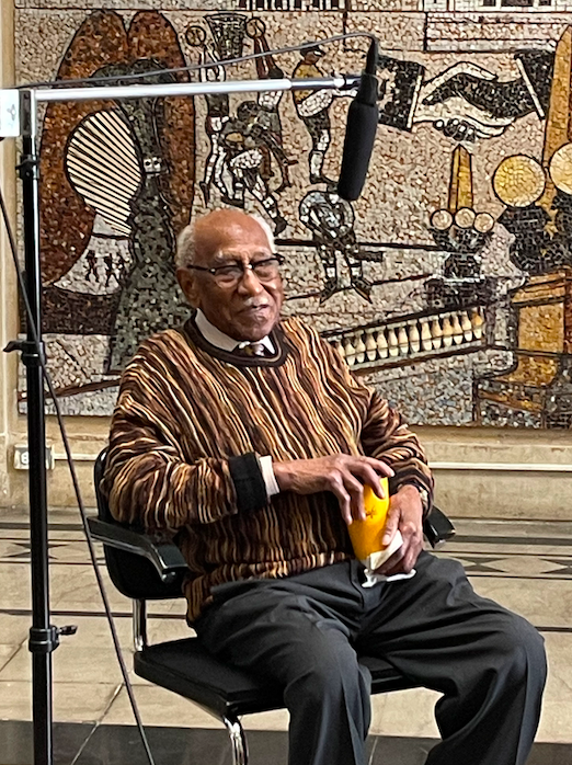 Timuel Black at a 2020 event at the DuSable Museum of African American History