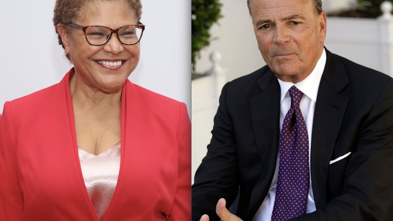 Poll: Bass widens lead over Caruso in L.A. mayor race