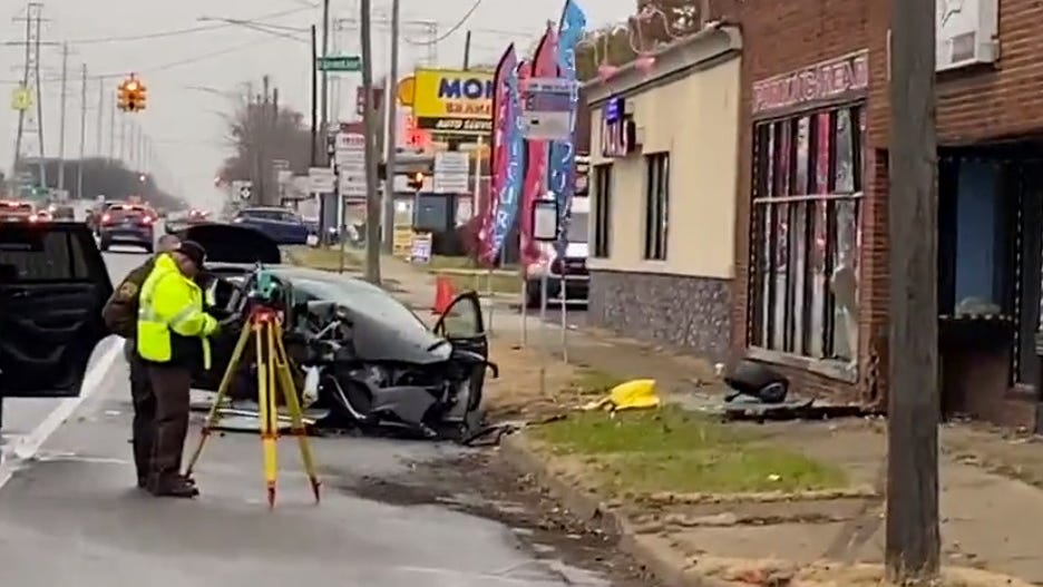 Three teenagers in critical condition after crashing stolen vehicle into building in Ferndale