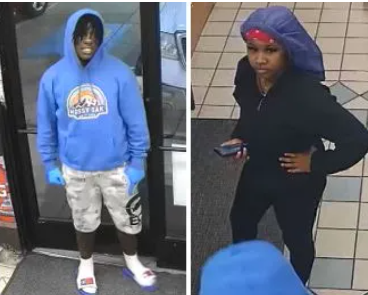 A suspect and a woman he allegedly fled the scene of a homicide with in Dallas on Dec. 30, 2022. 