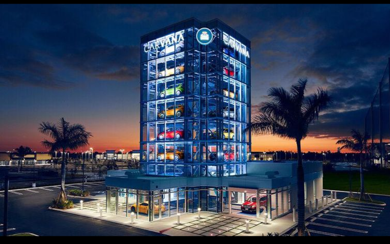 Carvana Car Vending Machine. 