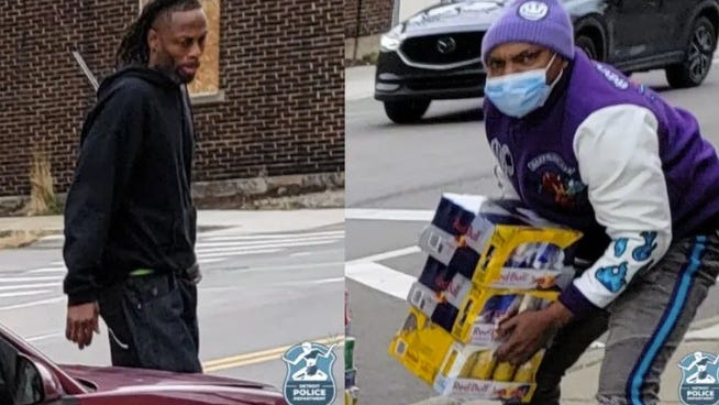 Police seek suspects who stole 20 cases of Red Bull from Detroit store last week
