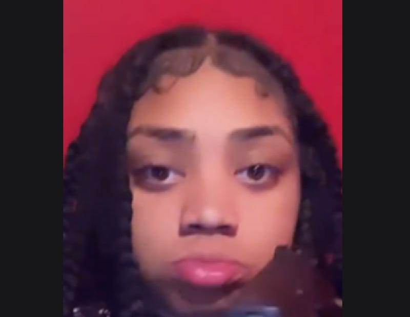 Black young adult women doing puppy-dog face