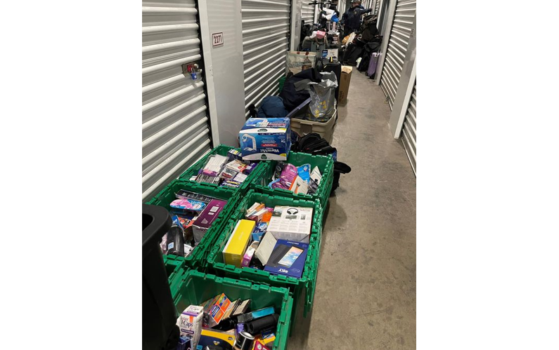Some of the 15,000 stolen items recovered by police at a Vallejo residence last week.