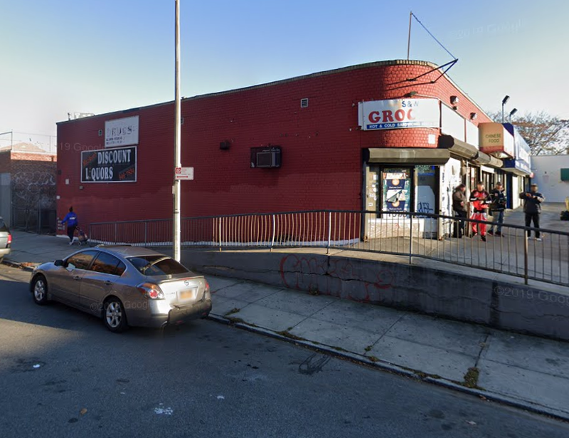 The Gravesend corner store where a 22-year-old was fatally shot on Wednesday.