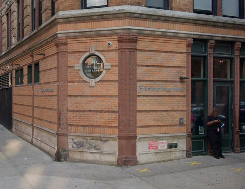The Planned Parenthood where anti-abortion protesters and abortion rights activists faced off on Saturday morning.