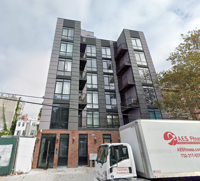 The Haven apartment building, where a man wearing a FedEx shirt shot another man in the chest on Wednesday.