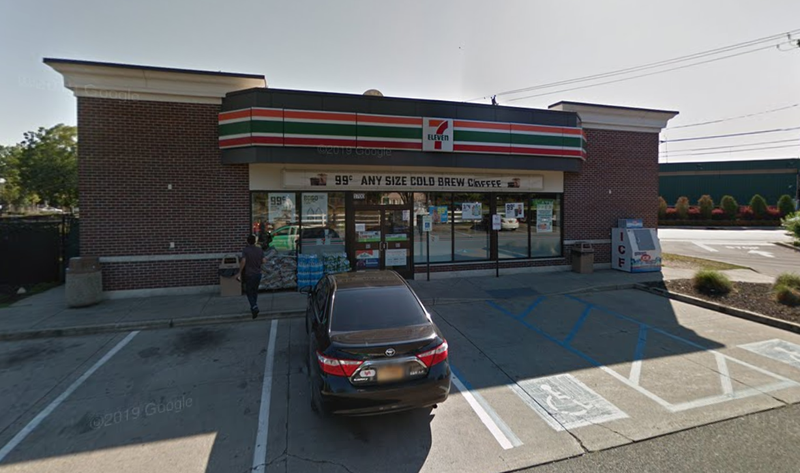 The 7-Eleven parking lot where Umanzor claimed he was kidnapped.