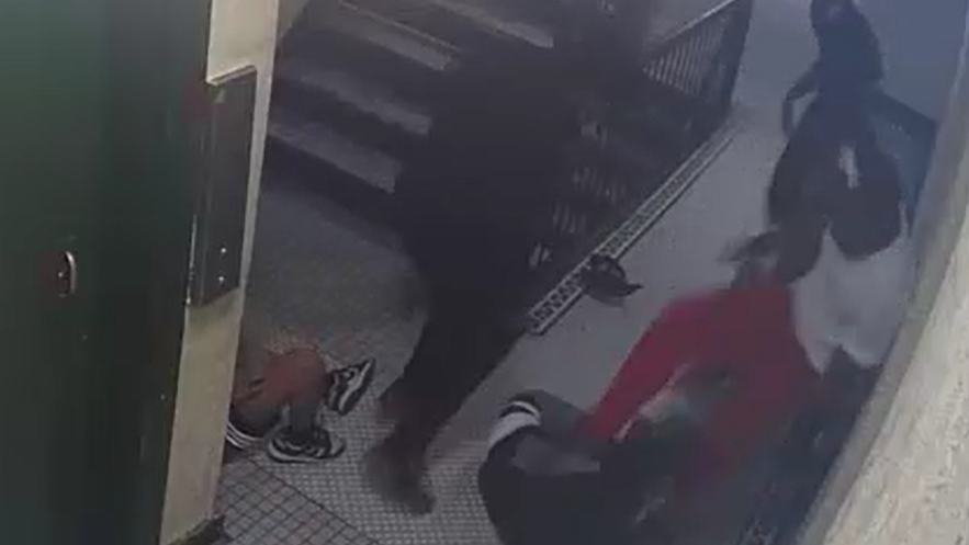 VIDEO: 2 teens shoved down stairs, beaten, slashed, robbed in Bronx apartment building
