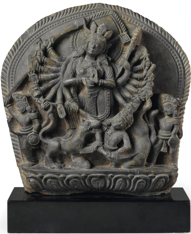 The Durga Stele, a 14th century relief that was actively being used for religious purposes up until it was stolen in the 1960s.