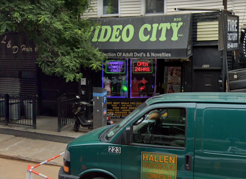 Video City, the adult novelty store where a man beat an employee and police with a baseball bat on Sunday.