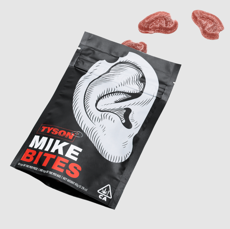 Tyson 2.0's Mike Bites gummy edibles.