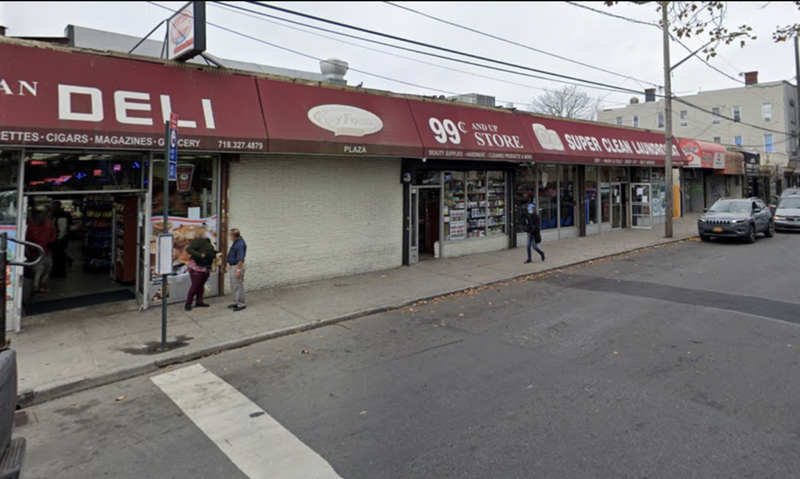 The deli in Queens where a hit-and-run accident killed a 59-year-old man on Aug. 27.