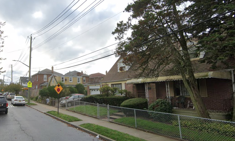 The section of 136th Street, where a 17-year-old girl was fatally shot on Friday.