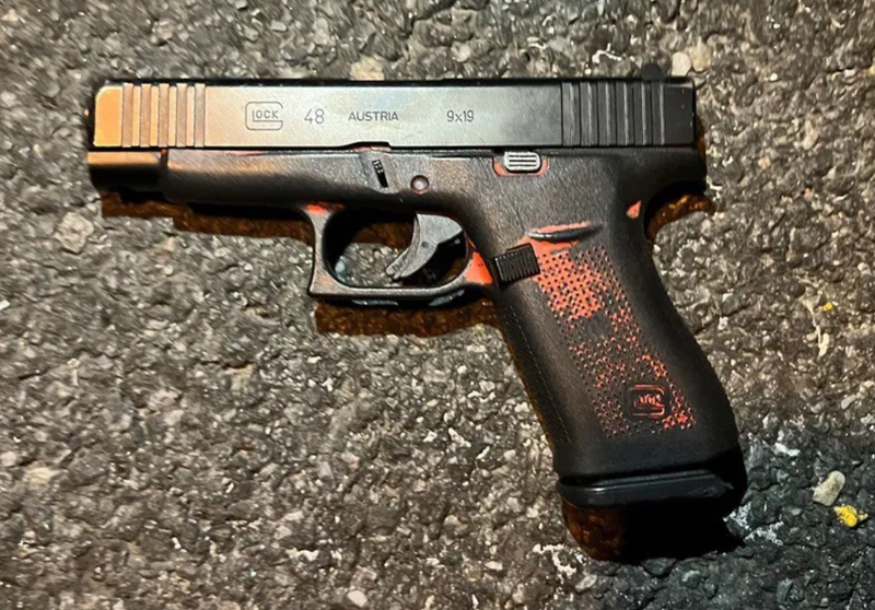 Police released an image of the gun on what appears to be pavement. The NYPD did not release video of officers discovering the gun though.