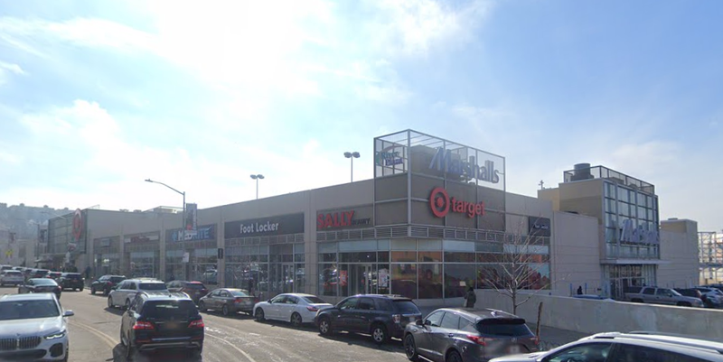 The Shops at Marble Hill, where a driver reportedly hit two police officers and a civilian on Thursday.