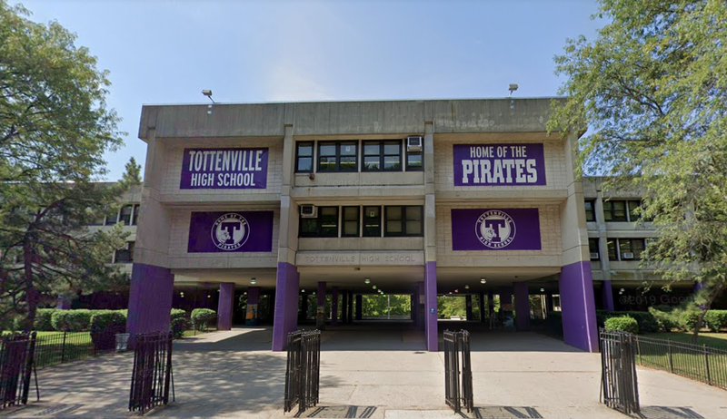 A student was shot Tuesday afternoon outside Tottenville High School