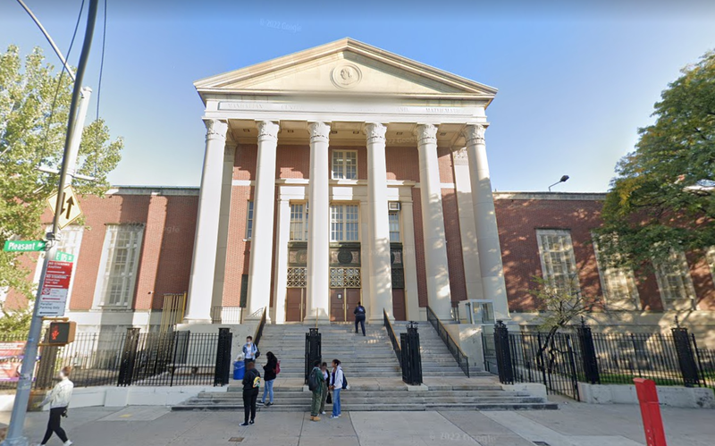 The Manhattan Center for Science and Mathematics, the high school where a student was stabbed on Thursday.