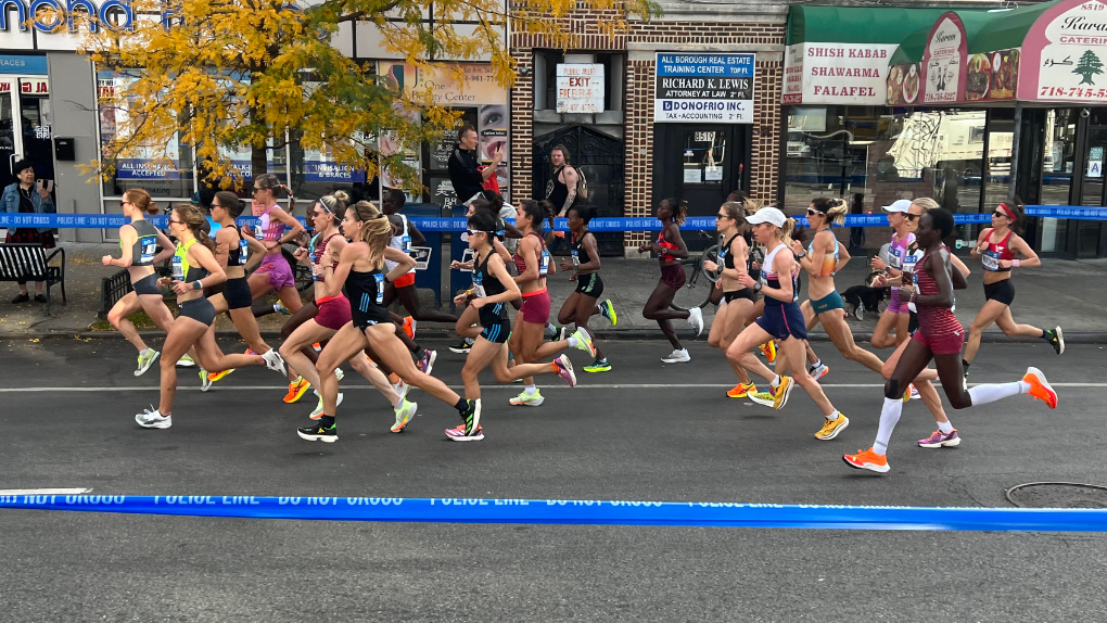NYC Marathon at full capacity for 1st time since before pandemic, kicks off on unseasonably warm day