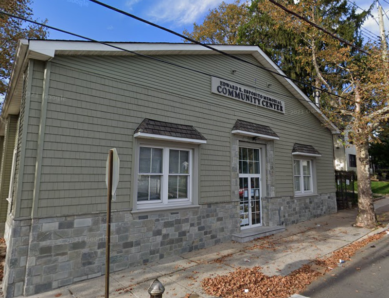The Edward K. Esposito Community Center on Staten Island, where the NYPD will host a gun buyback event on Saturday.