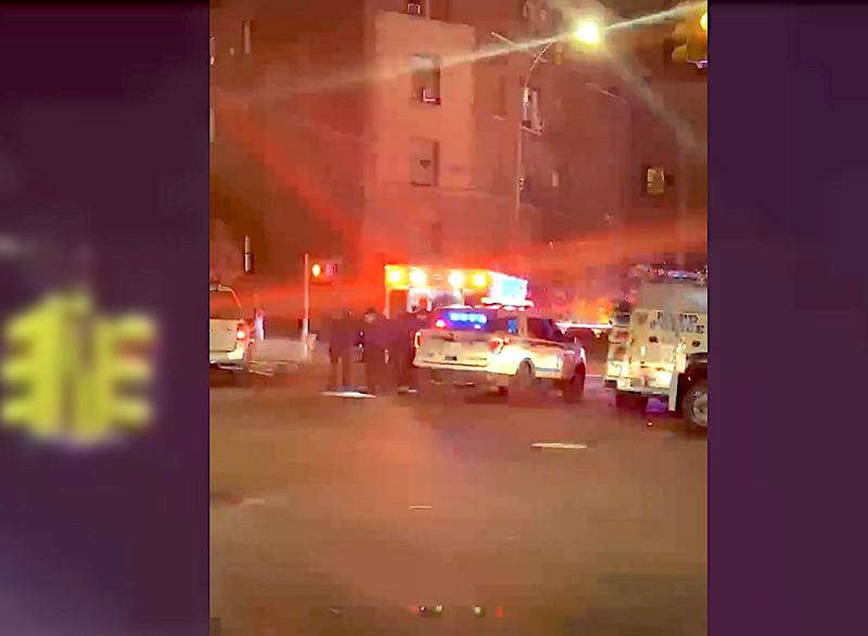 An investigation into the crash and homicide continued into the evening in Flushing