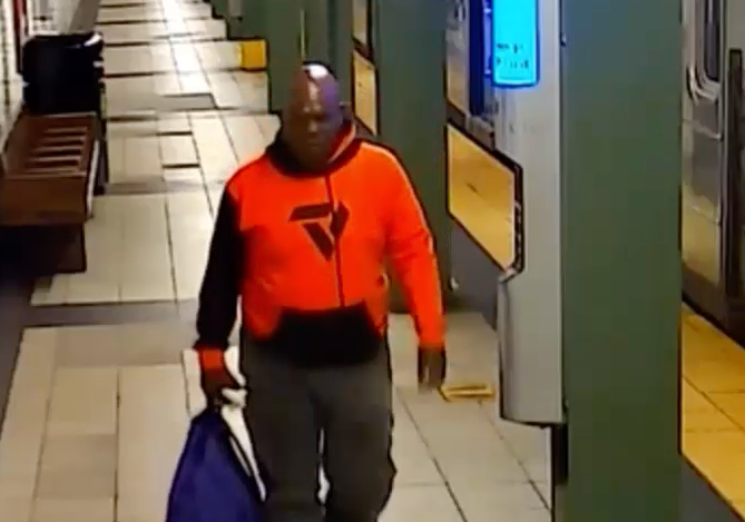 Police are searching for a suspect who they say punched, bit and robbed a man at the Rector Street station on Tuesday