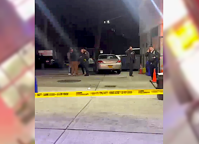 A Sunoco gas station clerk was shot in the head in the Bronx on Tuesday evening