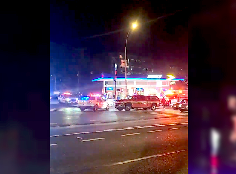 There was a heavy emergency response at the Sunoco into Tuesday night