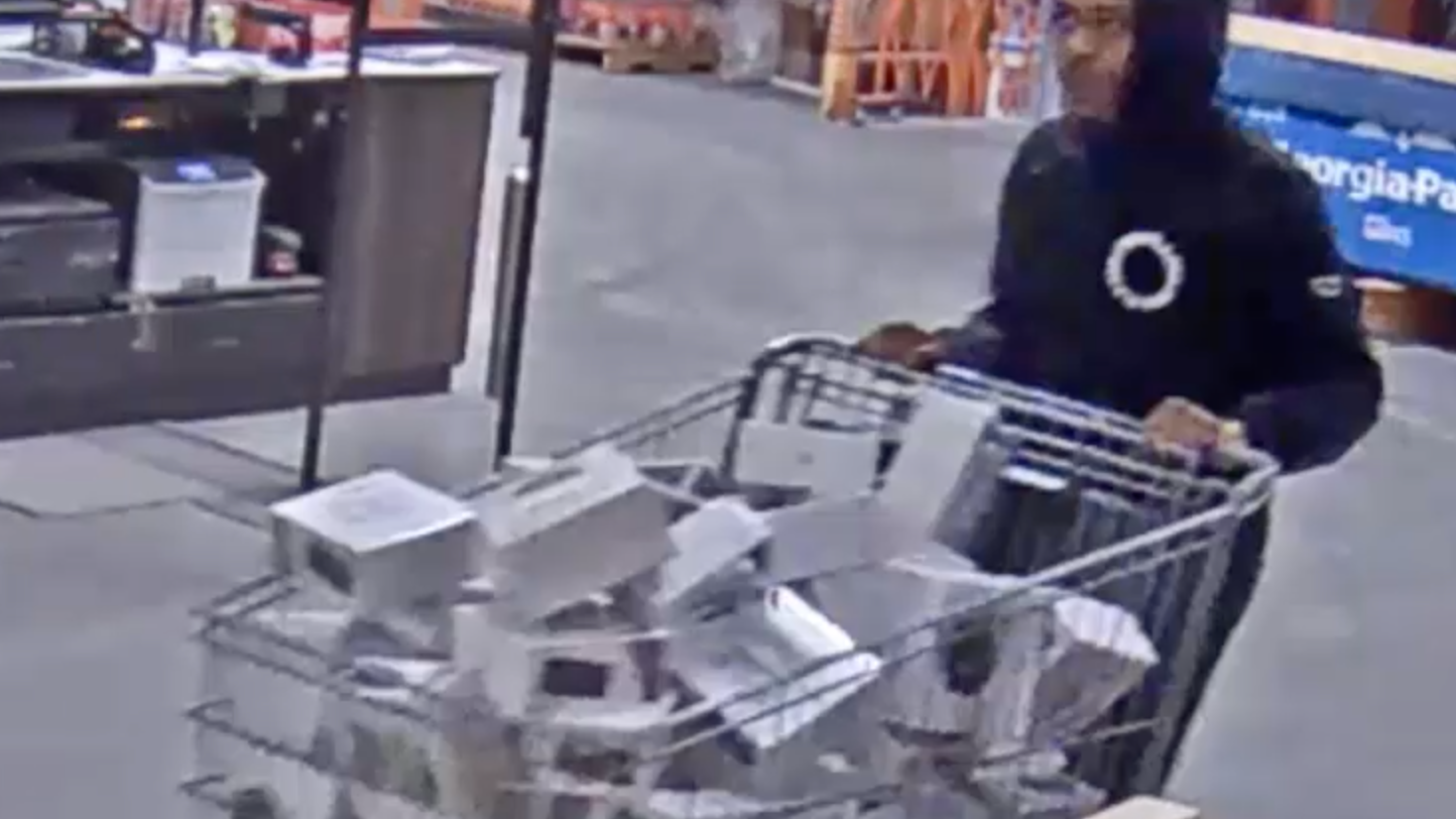 VIDEO: Man steals cart-full of Google Nests from Brooklyn Home Depot