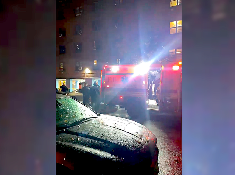 The victim was shot at 400 W. 17th Street just after 9:30 p.m. Sunday