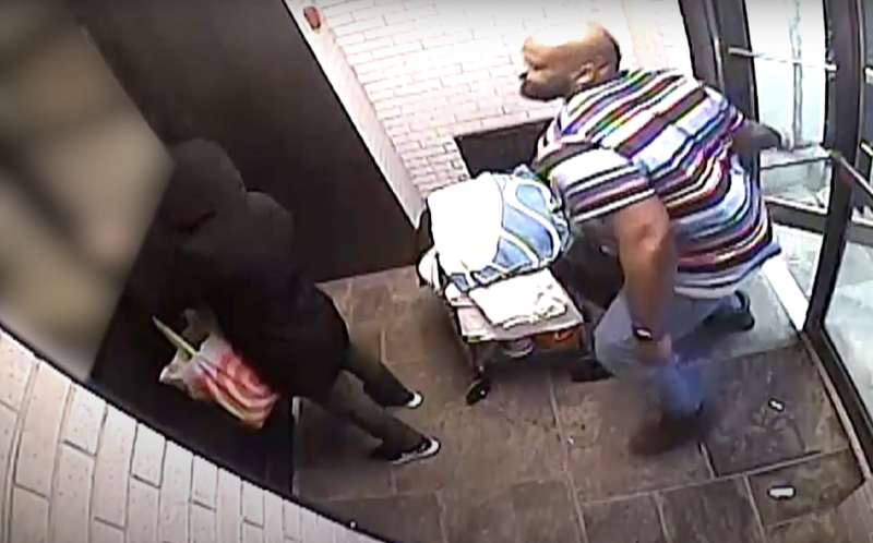 Security cameras captured video of the attack.