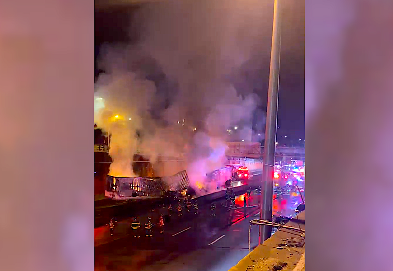 The crash happened on the Cross Bronx Expressway, near the University Avenue overpass around 12:30 a.m. Tuesday