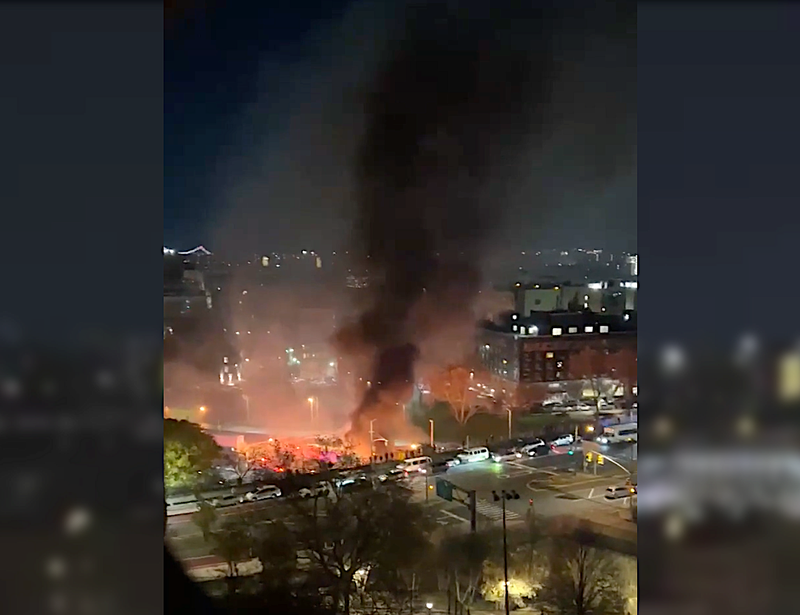 Residents reported hearing an explosion around the time of the crash