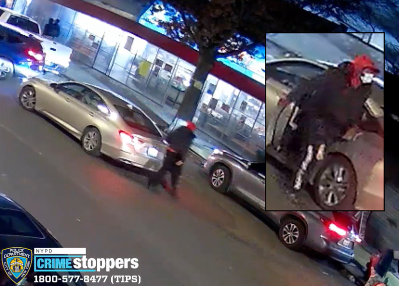 Police are searching for a man who drove off in a Toyota Highlander with a toddler in the backseat in the Bronx on Monday evening